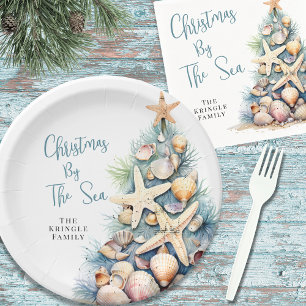 Assiettes En Carton Noël à la plage
