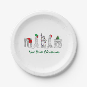Assiettes En Carton Noël à New York