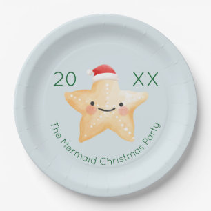 Assiettes En Carton Noël à Starfish Père Noël