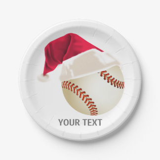 Assiettes En Carton Noël baseball