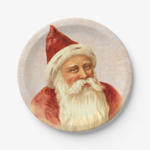 Assiettes En Carton Noël démodé allemand vintage du père noël