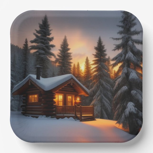 Assiettes En Carton Noël du pays (Recto)