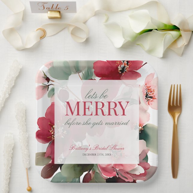 Assiettes En Carton Noël : Enterrement de Vie de Jeune Fille Thème Fêt (Mariage)