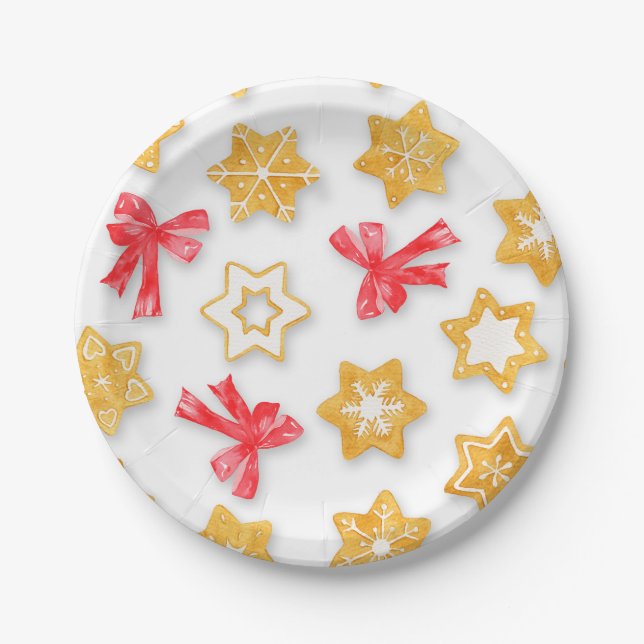 Assiettes En Carton Noël Pepparkakor (Devant)