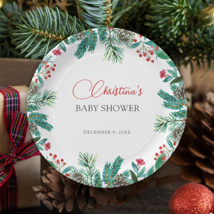 Assiettes En Carton Noël Père Noël Baby Genre Neutre