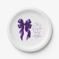 Noeud Violet Elle Attache le Nœud Réception de Mar
