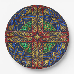 Assiettes En Carton Nœuds celtiques médiévaux antiques