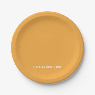 Assiettes En Carton Nom de couleur jaune du Cap Gooseberry