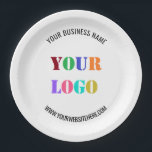 Assiettes En Carton Nom de logo personnalisé Site Web Promotionnel Per<br><div class="desc">Custom Logo Nom Site web Promotional Personalized Company Promotion Business or Personal Customizable Colors and Text Modern Gift - Add Your Logo - Image - Photo / Name - Company / Site internet ou e-mail ou phone - Contact Information / Address - Resize and Move Move remove / Add Element...</div>