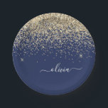 Assiettes En Carton Nom Monogramme Pailleté Strass Fille Navy Bleu Or<br><div class="desc">Plaques de fête Monogramme et Initiale Pailletées Strass Navy Bleu et Or. C'est le cadeau parfait pour un anniversaire sweet 16, un mariage, une baby shower, un anniversaire de mariage, une fête de fiançailles ou une soirée entre filles pour quelqu'un qui aime le luxe et les styles chic et glamour....</div>