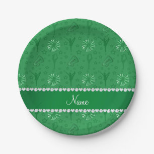 Assiettes En Carton Nommer les pompoms de guerrier vert les cornes éto