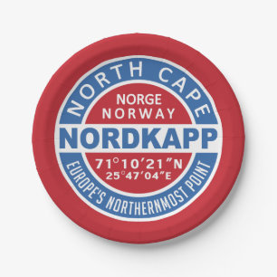Assiettes En Carton NORDKAPP Norvège