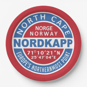 Assiettes En Carton NORDKAPP Plaques de papier norvégien