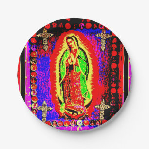 Assiettes En Carton notre dame de guadalupe