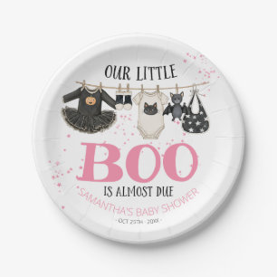 Assiettes En Carton Notre petit Boo est presque là Baby Shower