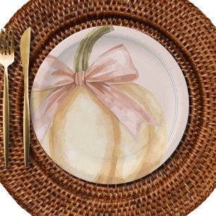 Assiettes En Carton Notre petit Citrouille sur le chemin Baby shower d