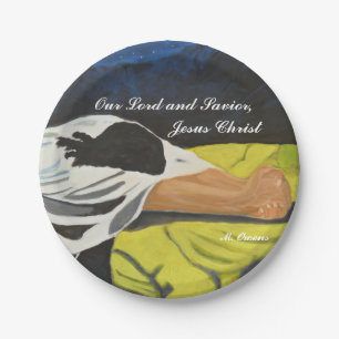 Assiettes En Carton Notre Seigneur et Sauveur, Plaques de papier Jésus