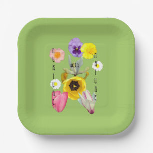 Assiettes En Carton Nourrir avec la nature