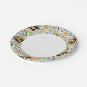 Assiettes En Carton Nourriture japonaise : Sushi Motif 4