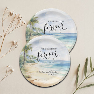 Assiettes En Carton Nous avons décidé sur Forever Elegant Wedding
