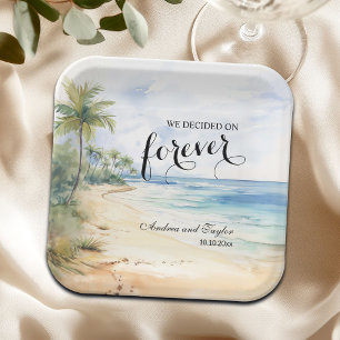 Assiettes En Carton Nous avons décidé sur Forever Elegant Wedding