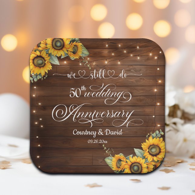 Assiettes En Carton Nous Faisons Encore 50ème Anniversaire Mariage (Créateur téléchargé)