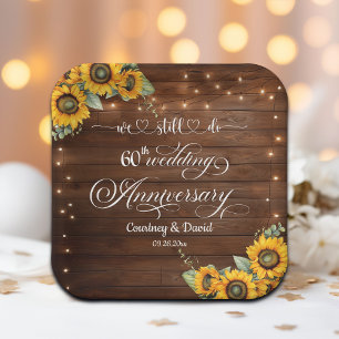 Assiettes En Carton Nous Faisons Encore 60ème Anniversaire Mariage Lum