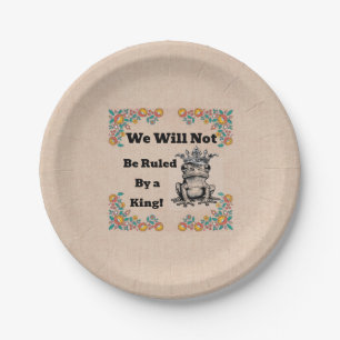 Assiettes En Carton Nous ne serons pas gouvernés par une plaque de pap