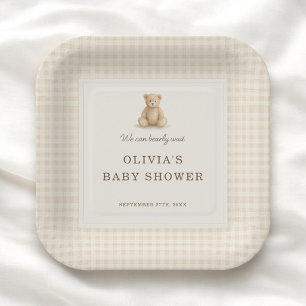 Assiettes En Carton Nous pouvons à peine attendre Fête de Baby Shower