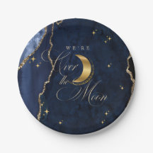 Nous sommes au-dessus de la lune Étoiles dorées Bl