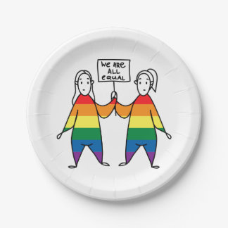 Assiettes En Carton Nous sommes tous égaux