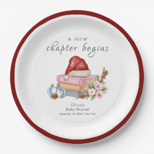 Assiettes En Carton Nouveau chapitre commence Fête prénatale florale d