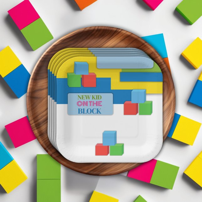 Assiettes En Carton Nouveau Enfant Sur Le Baby shower D'Adoption Par B (Créateur téléchargé)