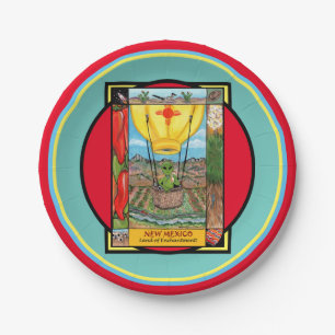 Assiettes En Carton Nouveau-Mexique Roswell Alien Funny Hot Air Balloo