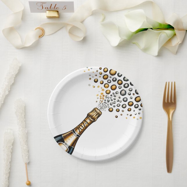 Assiettes En Carton Nouvel An (Mariage)