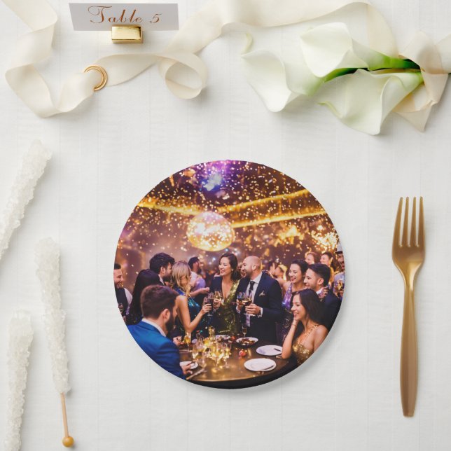 Assiettes En Carton Nouvel An (Mariage)