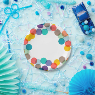 Assiettes En Carton Nouvel An Fun Confetti Dots Fun