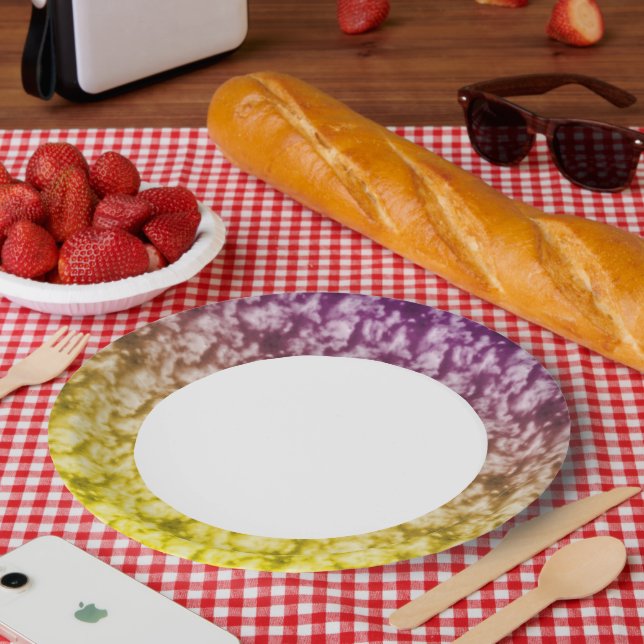 Assiettes En Carton Nuages souples 6 (Pique-nique)