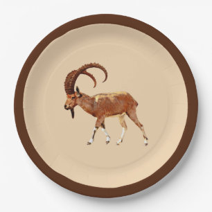 Assiettes En Carton Nubian Ibex - Ein Gedi
