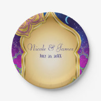 Nuit arabe de pleine lune Mariage glamour or viole