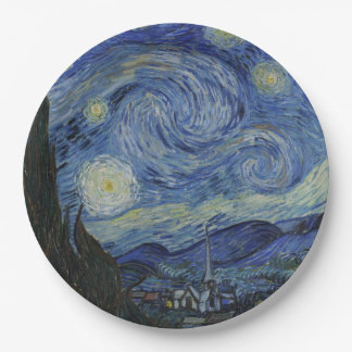 Assiettes En Carton Nuit étoilée par Vincent Van Gogh