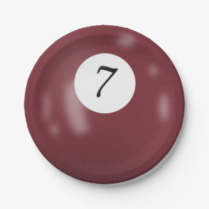 Assiettes En Carton Numéro 7 billiard