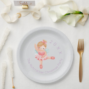 Assiettes En Carton Nutcracker Sucre Plum Fée Noël