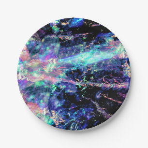 Assiettes En Carton obscurité et lumière, cristal opal foncé :