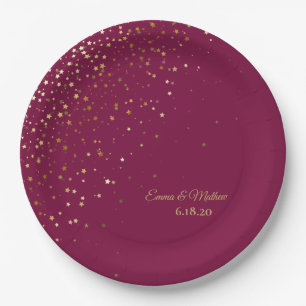 Assiettes En Carton Occasion spéciale Petite Stars personnalisés