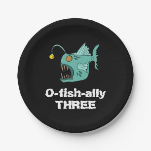Assiettes En Carton Ocean Theme Boys Anniversaire Anglerfish