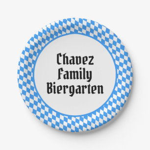 Assiettes En Carton Octoberfest bavarois personnalisé