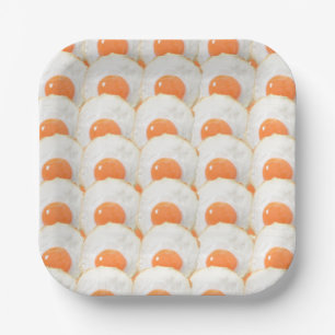 Assiettes En Carton Œufs au soleil