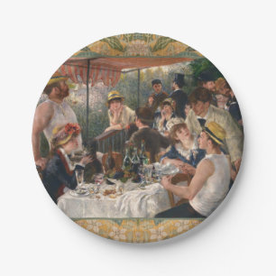 Assiettes En Carton Œuvre d'art vintage française impressionniste repr