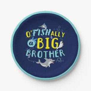 Assiettes En Carton Officiellement - O'Fishally un grand frère Pun